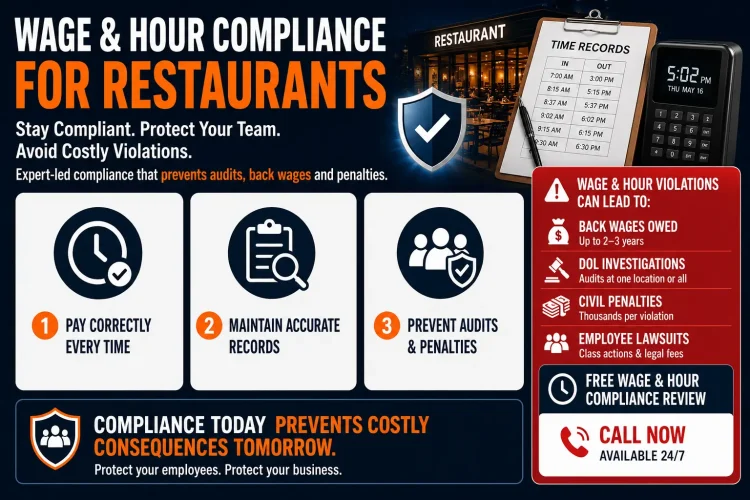 Wage and Hour compliance for restaurants