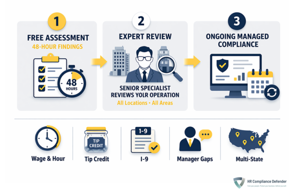 restaurant hr compliance consultant myhrcd process