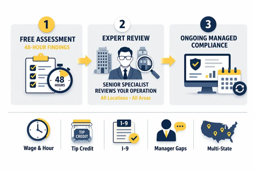restaurant hr compliance consultant myhrcd process